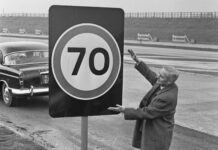 На этой неделе 1965 года: на автомагистралях Великобритании введено ограничение скорости 70 миль в час.